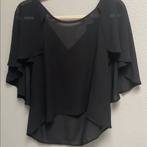 Flowy black blouse